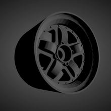 mugen mr5 Felgen Bremsen Reifen heiß Räder Autos niedrig poly 3d print model - Mito3D