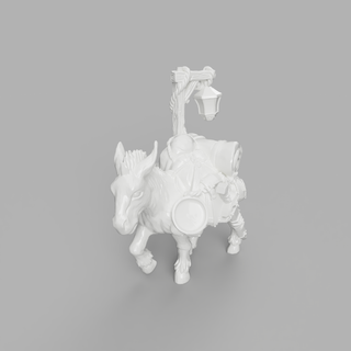 mule charge toy decoration 3d print model - Mito3D