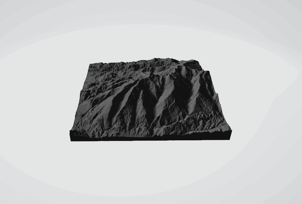 mulhacen kanat sierra nevada ispanya 3d harita topografya stl i̇ber yarımada yüksek zirveler dağcılık alp manzara doğa yürüyüşü yollar penibatik sistemi buzlu vadiler snow capped i̇spanyol dağlar kiralık ev manastır 3d print model - Mito3D