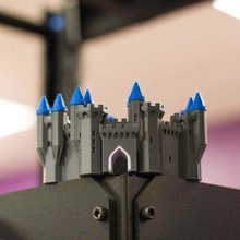 multi color Schloss Gebäudestrukturen 3d print model - Mito3D