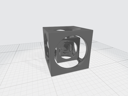 multi cube prueba modelo interesante geometría cubo test 3d print model - Mito3D