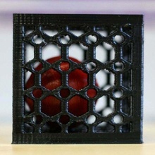 multi material Balle cube soluble soutien tester in mosaïque Oriental palette imprimée imprimé sculpture sculptures 3d print model - Mito3D