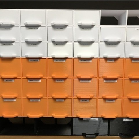 çok kutusu depolama sistemi raf ev boxrack durumda kap çekmece mini Organizatör bölüm vida screwbox küçük parçalar saklama kabı 3D print model - Mito3D
