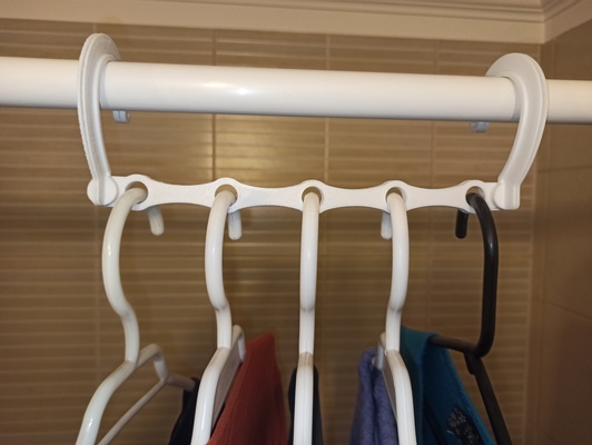 multi ropa percha saco estante rack hanger 3d print model - Mito3D