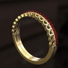 çok kalpler elmas 3d yazıcı modeli yüzük takı hediye moda lüks aşk parlayan 3d print model - Mito3D