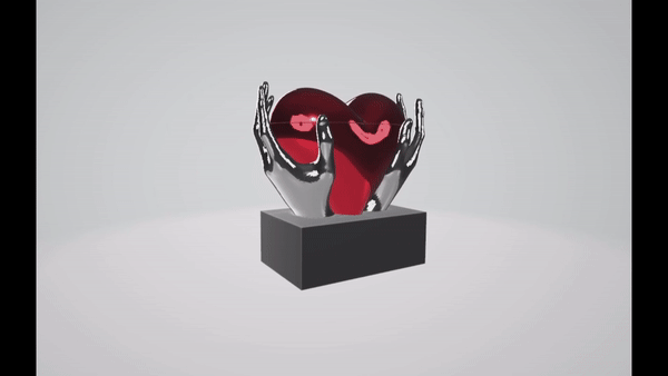 dil paketlemek kalp eller standart Aşk Kutu sevgililer gün hediye tencere çiçek ender 3 aziz Valentin el anetfete Noel vazo bitki Şeker takı reçine pla 3D print model - Mito3D
