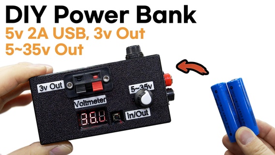 multi power bank 18650 battery 3d print model - Mito3D