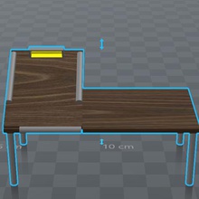 multi art bureau la maison multi-usages planche à dessin dagocults 3d print model - Mito3D
