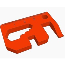 multi-tool Schlüsselanhänger-Karte 3d print model - Mito3D