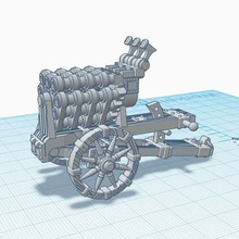 multibarrel canon Empire 3d print model - Mito3D