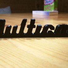 Multicar Logo sign_logos 3d print model - Mito3D