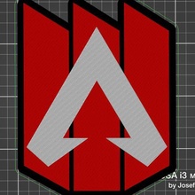 multicolor apex gaming logo legends competetive fps prusa display 3d print model - Mito3D