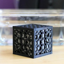 multi-cor da bola cubo gadget mosaico oriental paleta paletteprinted impresso escultura solúvel suporte 3d print model - Mito3D