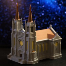 multi-couleur de la cathédrale l'architecture 3d print model - Mito3D