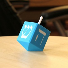 multi-color de dreidel art chanukah hanukkah mosaico multicolor paleta+ 3d print model - Mito3D