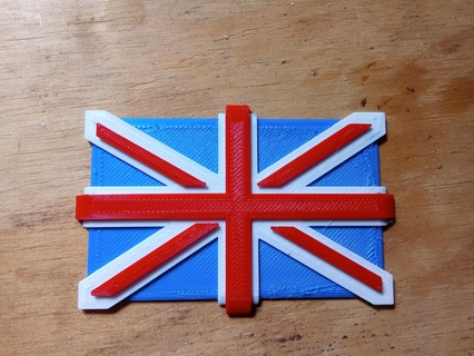 multicolorido bandeira Inglaterra 20 mulicolor 2d 3d print model - Mito3D