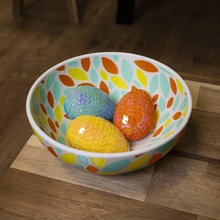 multi-color fruit bowl tool 3d printing multicolor leaves leaf fruits bowls 3d print model - Mito3D