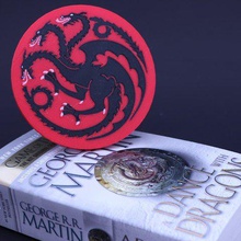 multi-color game thrones coaster house targaryen tool 3d printing table top spool holder palette2 multicolor living room kitchen stark home decor got gameofthrones drink drinks dragons decoration coasters 3d print model - Mito3D