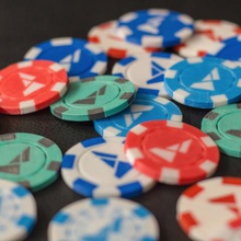 multi-couleur des jetons de poker jeu 3d print model - Mito3D