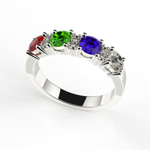 multicolor ring gold jewerly 3d print model - Mito3D