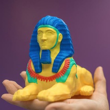 multi-couleur de sphinx l'art 3d print model - Mito3D