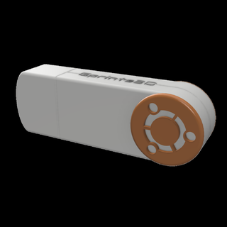 multicolorido USB dirigir cobrir bainha ubuntu bota uefi sandisk cruzer lâmina nerd codificador engenheiro rede 3d print model - Mito3D