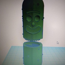 multicoloured cucumber chopper gadget grinder weed boil cannabis 3d print model - Mito3D