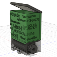 çok dilli kürdan dağıtıcı gadget dispenser 3d print model - Mito3D