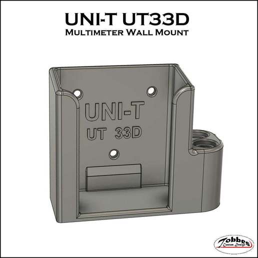 multimetro pared montar uni t ut33d herramienta soporte tcd tobbescustomdesign titulares cajas 3D print model - Mito3D