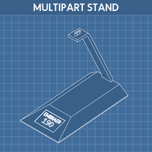 multiparte estante soporte clerx 3d print model - Mito3D