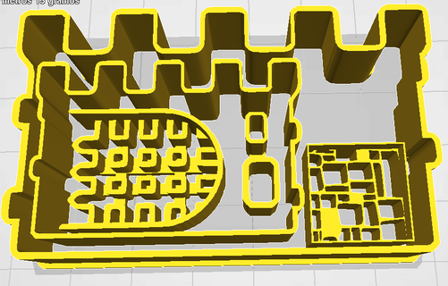 multiple castle cutter cutting 3d print model - Mito3D
