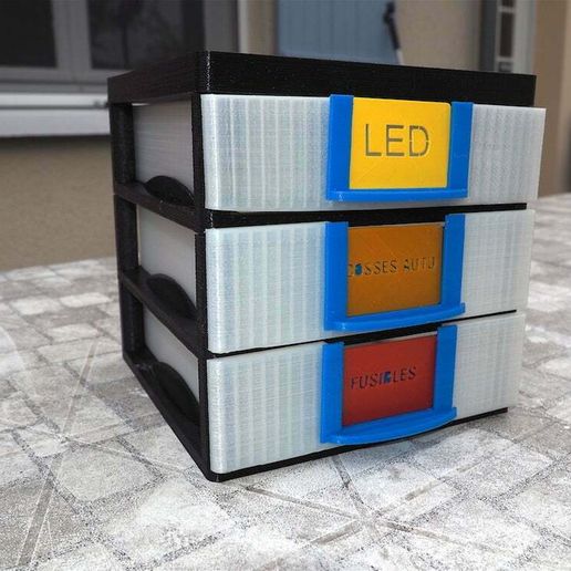 multiple cassetto scatola moda Astuccio guaina alloggio Conservazione Accessori 3D print model - Mito3D