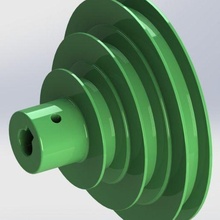multiple pulley 3d print model - Mito3D