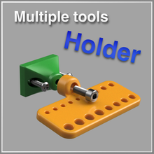 multiple tools holder 3d print model - Mito3D