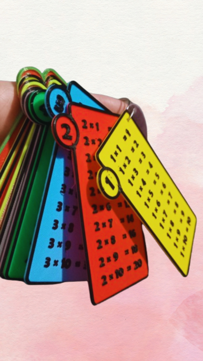 multiplication mastery 3d printable times table keychains set tables educational math learning tools printed education school supplies mathematics keychain designs classroom resources aids back to teacher arithmetic numeracy student gifts 3d print model - Mito3D