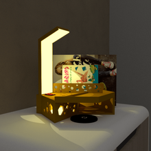 multipurpose bedroom lamp book bedside table led house 3d print 3d print model - Mito3D