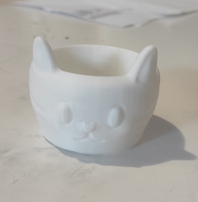 mehrzweck schüssel katze bol cara de gato multiusos kunst kawaii dekor niedlich chibi 3d print model - Mito3D