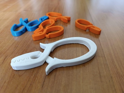 multipurpose clothespin-like clamps clothespin tool fastener hanger clip grip pincer vise bracket holder hook 3d print model - Mito3D