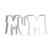 mum mother's day cookie cutter 3d print model - Mito3D