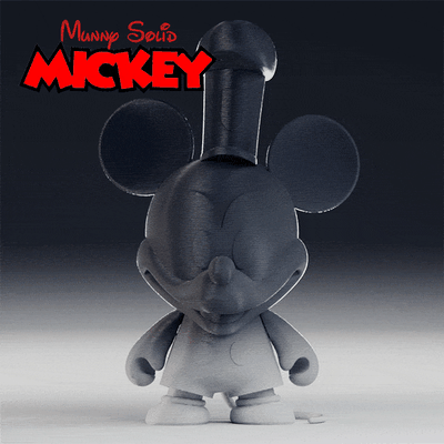 munny solid mickey 1928 artoy figurine toy disney mouse steampunk willie steamboat classic cartoons black white vintage history animation icon artoys fan art collectible toys design creative retro inspired 3d print model - Mito3D