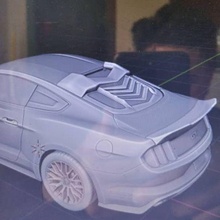 merhaba gt 2015 arka pencere değiştirilmiş fiberglas araba model değişiklik Futbol spor kariyer hızlı parça Naruto 3d print model - Mito3D