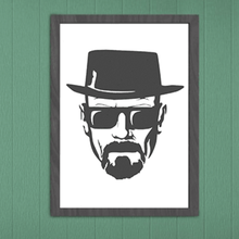 mural decoration heisenberg breaking bad wall jesse pinkman series walter white deco silhouette known 3d print model - Mito3D
