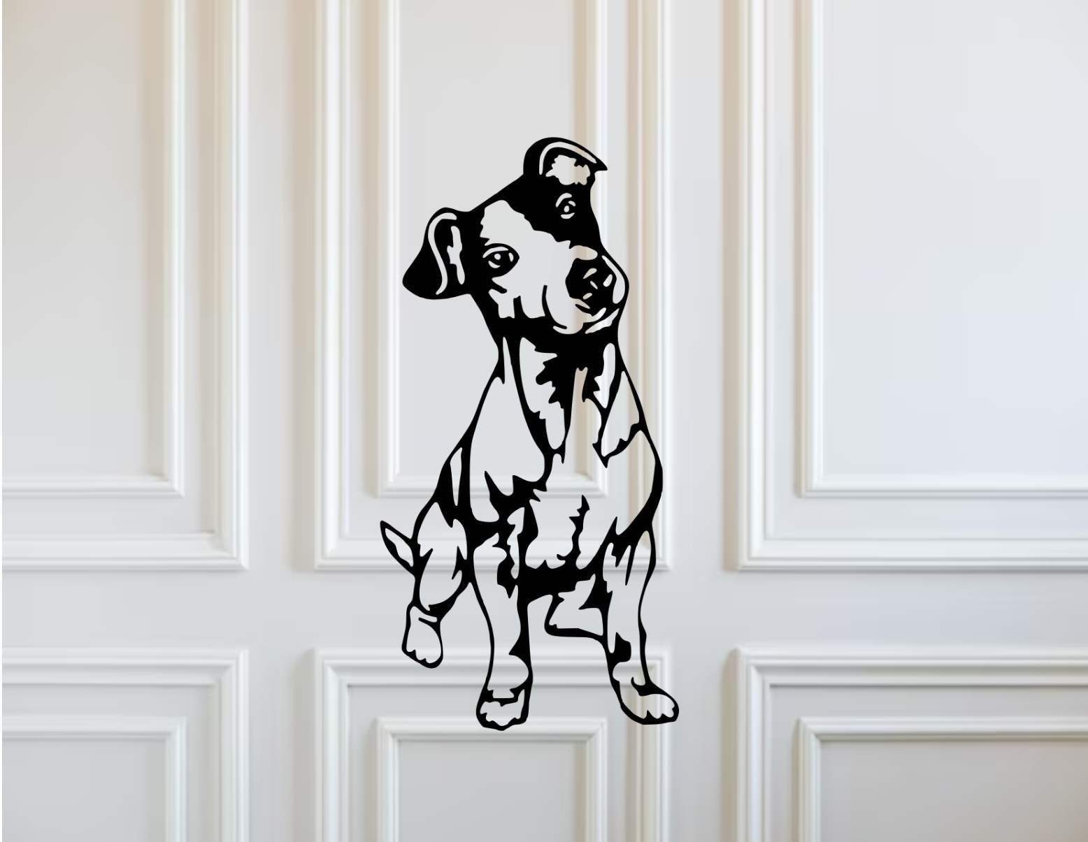 murale jack russell paisaje playa sol montana cuadro decoracion de hogar arte en ridotto 3D print model - Mito3D