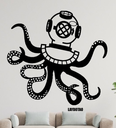 mural polvo macacão arte cuadro decoraci n aparado hogar casa 3d print model - Mito3D