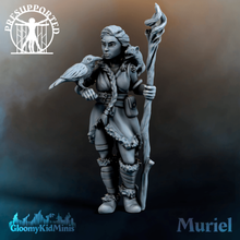 muriel druid plains game animals caster character dnd miniature familiar female hero pathfinder tabletop games 3d print model - Mito3D