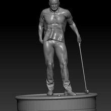 murrey golfer actor famous golf 3d print model - Mito3D