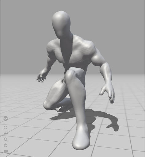 muscular herói humano personagem base malha poli manipulado animação avatar Mixamo liquidificador irreal motor jogos Projeto fbx desenho animado Super heroi atleta 3D print model - Mito3D