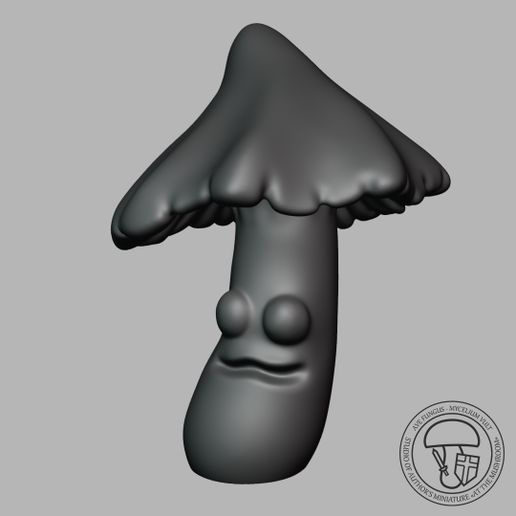 champignon art 3D print model - Mito3D