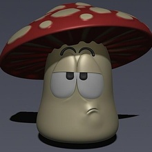 mushroom mushroom miniature resin art toy 3d print model - Mito3D