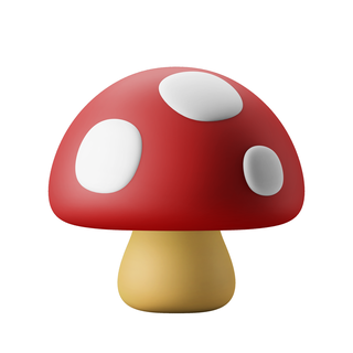 mushroom - 3d model 3d print model - Mito3D